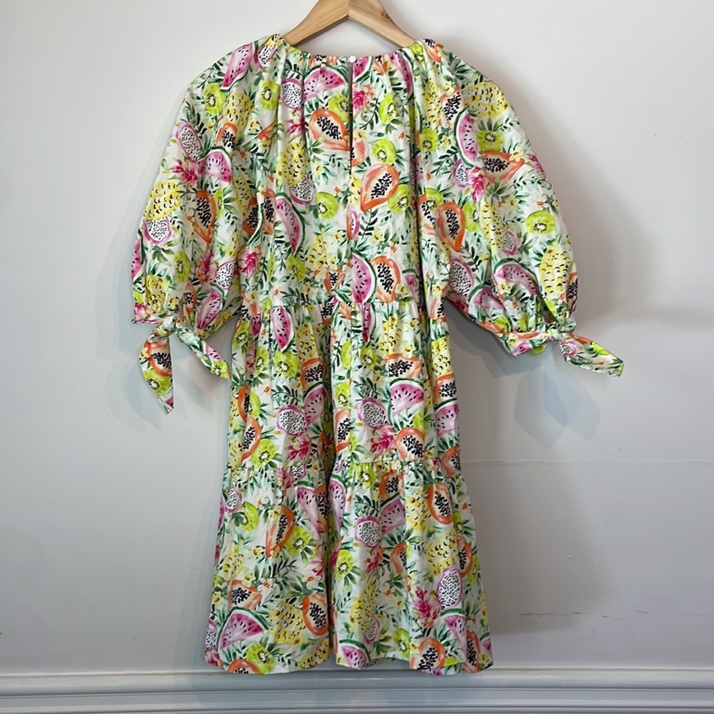 AMUR Women’s Zayn Natural Jungle Day Dress Multicolor 8 - Picture 6 of 8